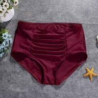 Kupaći kostim Boomilk za žene visoki struk ruched bikini dno Trčevi temmske kupaće kostim hlače
