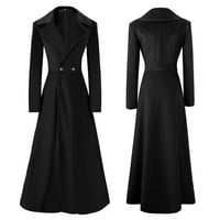 Fanxing Srednjovjekovna jakna za žene plus veličine Velvet Vintage Halloween Kostimi Gothic Dugme Tailcoat