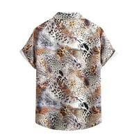 Muške labave fit košulje Ljetna moda Prodaja kratkih rukava majica rever pulover Havajska odjeća na