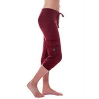 Ganfancp teretana za vježbanje hlače za žene za žene vježbanje Stretch tipka za struku Joga hlače s