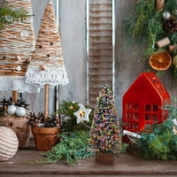 Lingouzi Novi božićni ukrasi, božićno mini božićno stablo Decrati Decoration DIY igle ukras za igle
