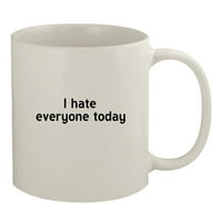 Mrzim sve danas - 11oz keramičke bijele šalice za kafu