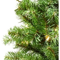 Specijalna sretna Corp Ltd Canadian umjetna prelitna božićna drvca, 2 stope, bistra svjetla