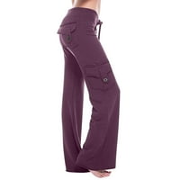 Joga hlače za žene odolijevanje plus veličine Žene vježbanje noge Stretch tipka za struk Pocket Yoga
