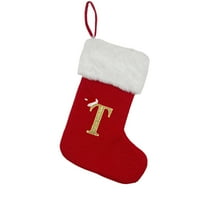 Kiskick izdržljivo luksuzno slovo vezeno pletene božićne čarape Privjesak - Božićna čarapa, Božićni