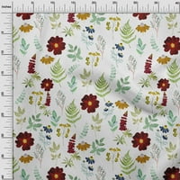 Onuone pamučni dres smeđe tkanine cvjetni akvarelni haljini materijal tkanina za ispis tkanina od dvorišta