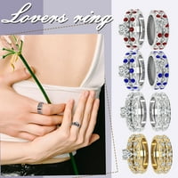Prstenovi za tinejdžere Inlaid Bresch Heart Circon Full Diamonds Micro-Inlaid Diamonds uzorak Europski