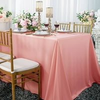 Vjenčanje posteljina Inc. 60 120 Scuba Free Rectangularni poklopac stol za stolnjak - ruža ružičasta