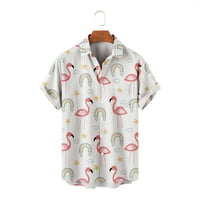 Havajski flamingo slatki dizajn polo majice za dječake tanka životinjsku majicu za dječaka
