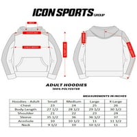 Icon Sports Muška pulover Hoodie - Službeni Juventus Soccer Football Club Club Tafe Casual duge s dugim