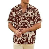 Muška košulja Summer Havajska majica Grafički printov Isključi Plavo Ležerne prilike, kratki rukav Dugme