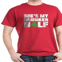On je moj pijanik polovina - ona je moja pijanica na pola majica - pamučna majica