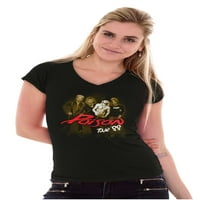 Otrovna metalna kosa za kosu koncertnu turneju ženske sitnice V-izrez majica Brisco brendovi 3x