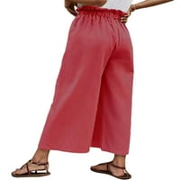 Rejlun dame Loungewear Solid Color Palazzo Pant Wide noga hlače Ležerne prilike Boho Beach pantalone