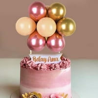 Baloni debela emulzija ružičasti zlatni kolač za torte Topper baloni za kolače