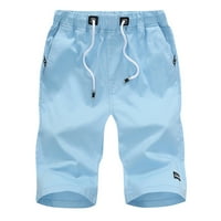 Hlače Muške ljetne slobodno vrijeme Sport Pet-Cent pantalone Pamučne kasene Plaže Kratke hlače Plava