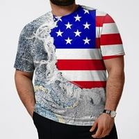 Majice za majice za prodaju FOPP-a za muškarce, muške američke zastave Dnevne majice kratkih rukava