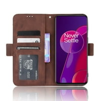 Slučaj za onePlus 9RT 5G Podesivi odvojivi odvojivi držač kartice magnetsko zatvaranje kože kože novčanik
