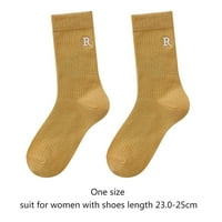Bacc dodaci Ženske slova za vezne čarape slatke tiskarske čarape čarape za gležnjeve za udobne poklone