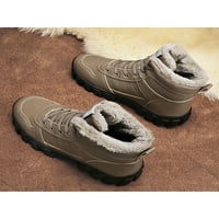 Daeful Muškarci Zimska čizme čizme za snijeg Fau krzno toplo čizme Ležerne anketirane cipele za hodanje
