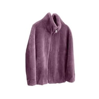 Cardigan za žene pletene otvorene prednje džempere Jakna s dugim rukavima ovratni vrat Čvrsta boja Klasični