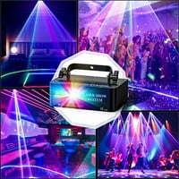 DJ laser Party Light, RGB laserski skener efekt snopa faza svijetli zvuk Aktivirana LED faza svjetlost