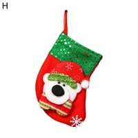 Handeo Božićne poklon torbe otporne na božićne stablo Božićne čarape poklon torbe ukrasne maštovito