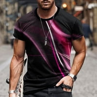 Zermoge Bluzes Majice za muškarce na čišćenju Prodaja Muškarci Ležerni okrugli vrat 3D digitalni ispis