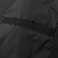 Zkozptok muške jakne s dugim rukavima patchwork kaputi kaputi za vrat džepovi kardigani vrhovi, crni,