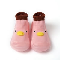 Yinguo Baby Home Papuče crtani tople kuće papuče za obložene zimske zatvorene cipele ružičaste 22