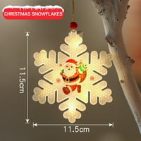 Božićno drvsko viseći privjesak Xmas Tree Dekorativni svjetlo Viseći ukras Xmas Tree Snjegović Dizajn