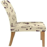 Muzički znakovi Stretch stolica pokriva zaštitni sjedalo klizač za blagovaonicu Hotel vjenčani zabava
