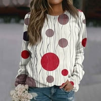 Gotyou Paseni pulover za žene predimenzionirani džemperi dugih rukava s dugim rukavima Tunički vrhovi