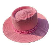 Konkavni šešir na plaži za la lančanu makaron boju slamkastog šešica za sunčanje za ljetni kamp