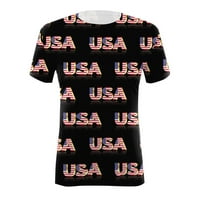 Dan neovisnosti tiskani dnevno ljetne majice Žene O-izrez na vrhu američke majice kratkih rukava, Ležerne