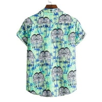 Cuoff Hawaiian Odjeća za odmor Muška modna etnička kratka rukava casual tiska Havajska majica majica