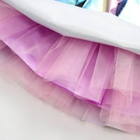 Rovga Kids Girls Ballet Sukts Party Tulle Dance Sukt Bow trake za kosu Mekana prekrasna haljina