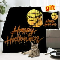Halloween pokrivač s jastukom ,, Halloween pokrivač za spavaću sobu Dekor sobe, 044,59x79 ''