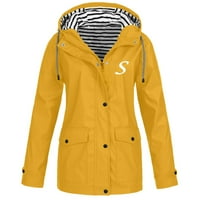 Xinqinghao jakne za žene Žene Modni čvrsti jaknu na otvorenom plus veličina s kapuljačom Vjetrootporni