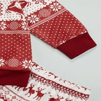 1-6y Božićne odjeće setovi za djevojke Djevojke dječake dugih rukava tiskane vrhove hlače casual pidžama