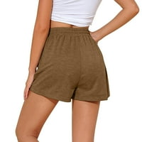 Ženske kratke hlače Elastične kratke hlače za kratke struk Pocket sportske vježbe kratke hlače