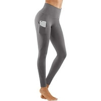 Joga hlače sa džepovima za žene visoke struk joge gamaše vježbanje atletska teretana trčanja