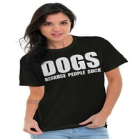 Ljubitelj protiv socijalnog pasa Pet Puppy Vlasnik Muška grafička majica Tees Brisco Marke M