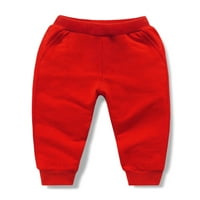 Capreze elastični struk Jogger Pant Solid Color pantalone za djecu Aktivne dno noge Atletik sa džepovima