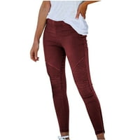 Teretne hlače Žene Žene povremene labave hlače udobne radne hlače Džepovi elastične hlače visokog struka