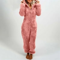 Žene pidžama 8,00 dolara, zimski dugi rukav toplo jednodijelni pajamas boho kombinezon za žene ružičaste