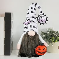 Wirlsweal Halloween Kamin Dekoracija Gnome Halloween bez lica bez odličnog veštica bez lica sa sablasnim