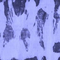 Ahgly Company Zatvoreni pravokutnik Sažetak plava modernih prostirki, 2 '4 '