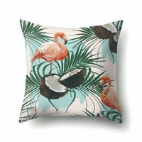 Novi tropski jastuk Cover Geometrijski jastuk Kućište za životinje Ploogleip Voćni jastuk Poklopac Flamingo