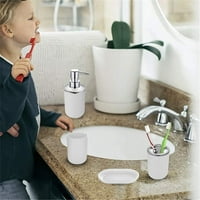 Kupaonica Dodatna oprema sa pumpom za raspršivač sapuna, držač četkica za zube, tumbler i sapun
